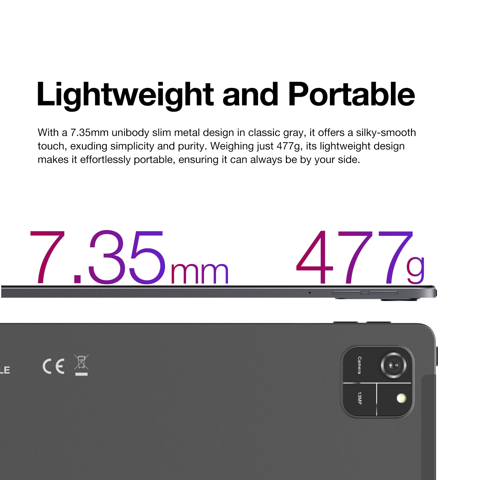 AGM PAD T1|Featherweight|11"FHD+|T606 Octa-Core Processor|Android 14|7000 mAh Battery