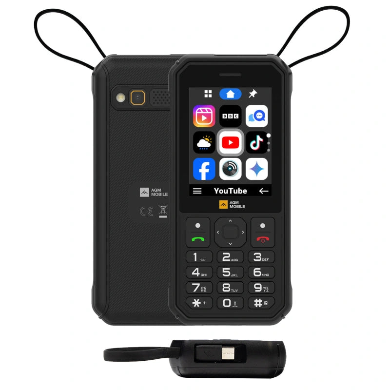 Pre Sale | AGM M11|Rugged Power Bank Phone|Wired Reverse Charging|4G LTE|4000mAh Battery|WiFi Hotspot|FM Radio|3.5mm Jack|IP68&IP69K | WaterProof