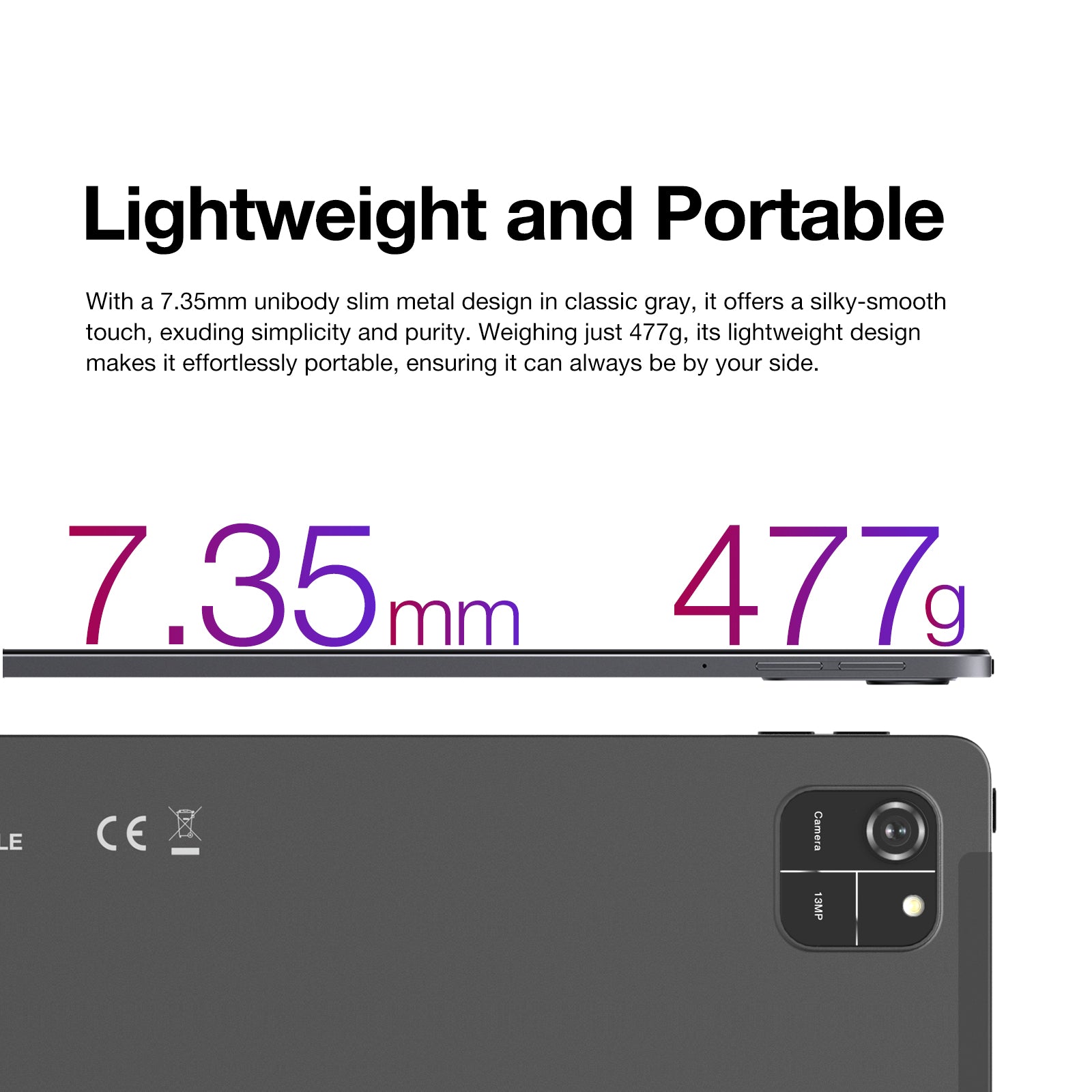 AGM PAD T1｜Featherweight｜11"FHD+｜T606 Octa-Core Processor｜Android 14｜7000 mAh Battery