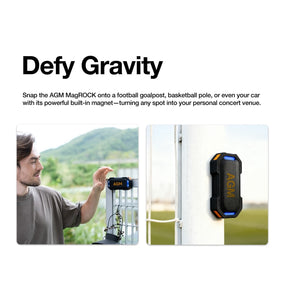 Pre Sale | AGM MAG ROCK | Magnetic Bluetooth Speaker | IPX7 Waterproof | Floatable | 8W Powerful Sound | RGB Party Lights