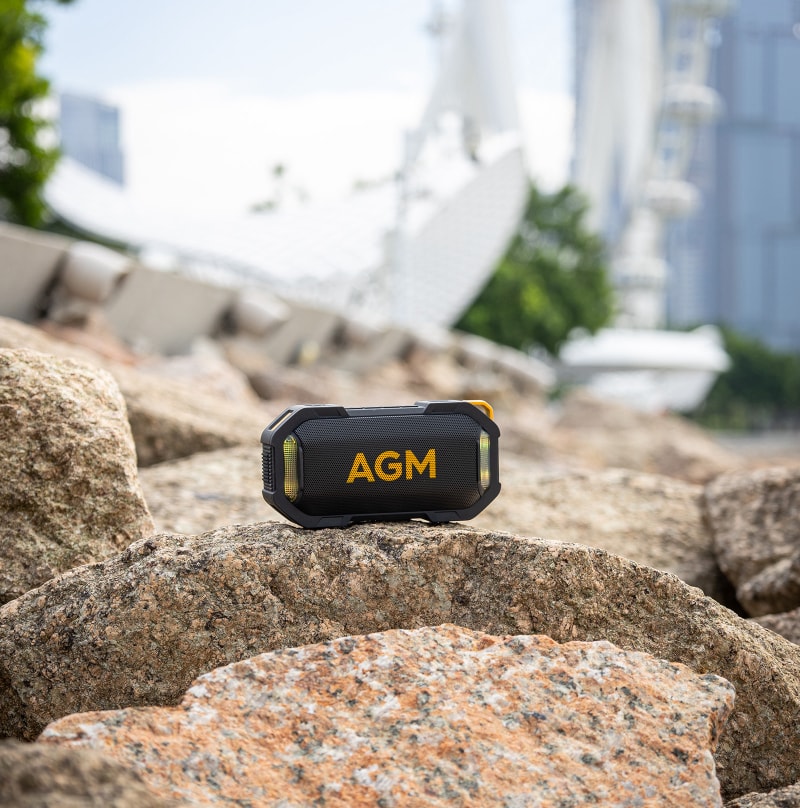 Pre Sale | AGM MAG ROCK | Magnetic Bluetooth Speaker | IPX7 Waterproof | Floatable | 8W Powerful Sound | RGB Party Lights