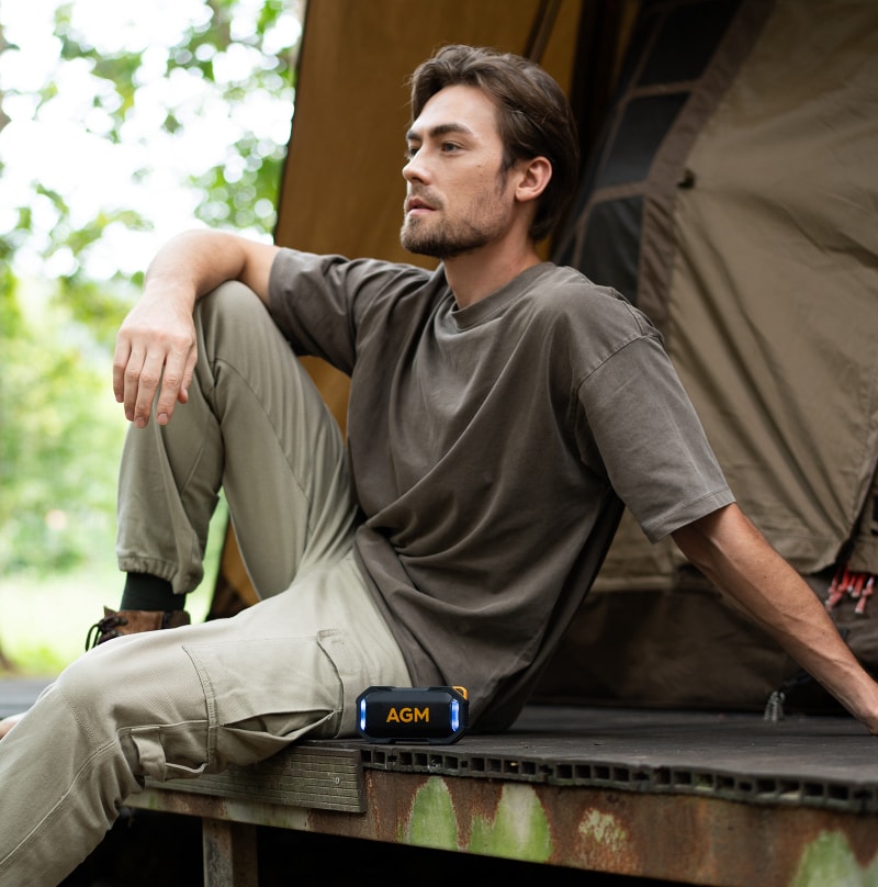 Pre Sale | AGM MAG ROCK | Magnetic Bluetooth Speaker | IPX7 Waterproof | Floatable | 8W Powerful Sound | RGB Party Lights