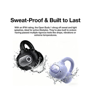 AGM Open Buds 1 | Open-Ear Design | 25+3dB ANC | 6H Playtime | IPX4 Water Resistance