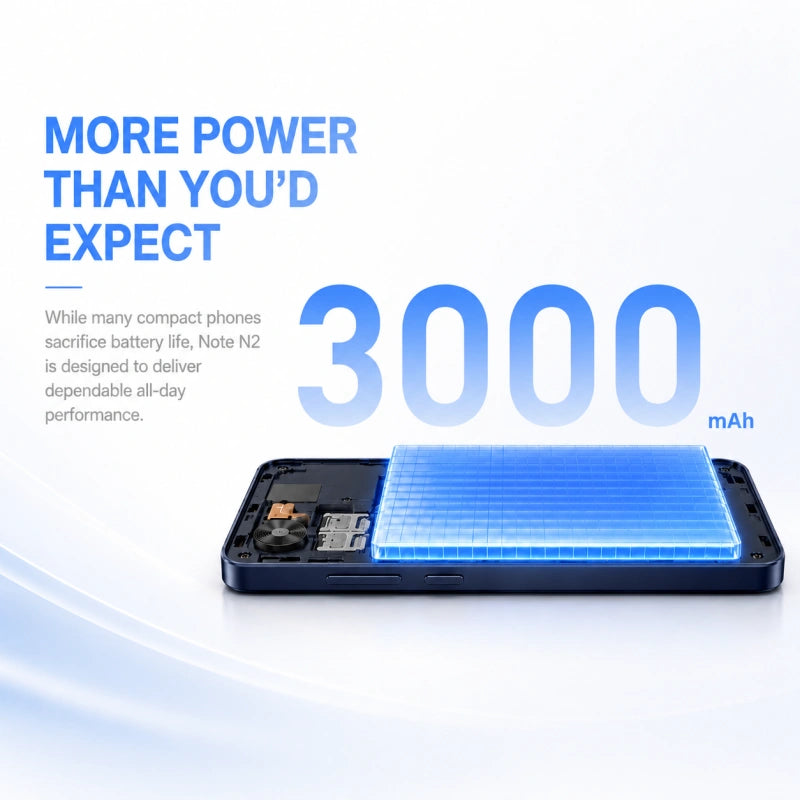 AGM NOTE N2 | 4.96″ Small Android Smartphone | Removable Battery | Android 16 Go | Pocket-Friendly Design | IP54 Splash Protection
