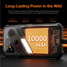 AGM X7 Pro | Thermal Imaging Rugged Smartphone | 512×384 Thermal Resolution | 6GB+256GB | 10000mAh Battery | IP68/IP69K | Wireless Charging | Android 16 | eSIM