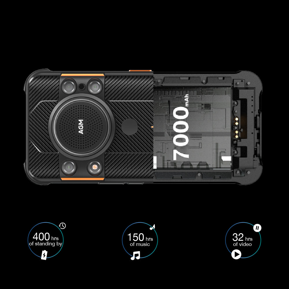 AGM H5 | Android 12 | Rugged Smartphone | 109dB Loudest Speaker